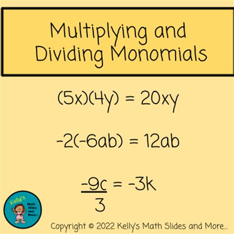 Image result for Multiplying Monomials