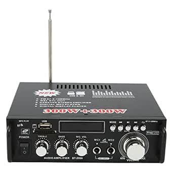 Power Amplifier, 300W 300W LED Display Stable Amplifier Easy to Use ...