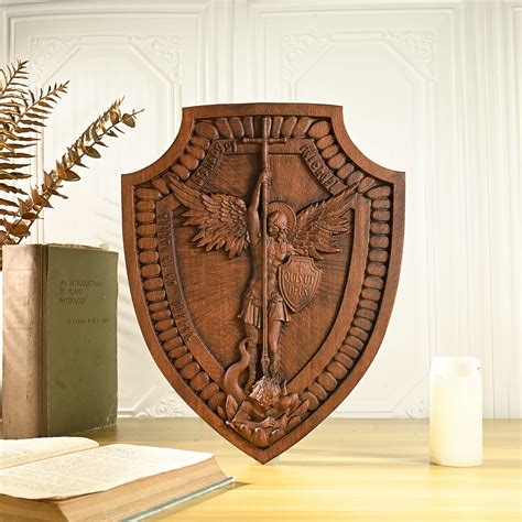 Shield-Archangel-Michael-Family-Church-Wall-Hanging-Religious-Statue ...