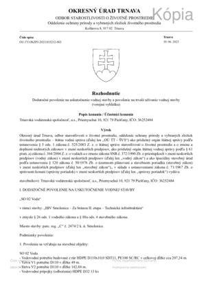 Verejná vyhláška - VEREJNÁ VYHLÁŠKA – Dodatočné povolenie na ...