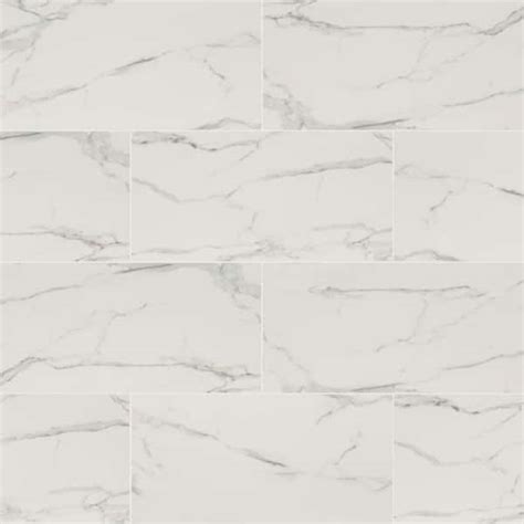 Carrara Noire 16 in. x 32 in. Polished Porcelain India | Ubuy