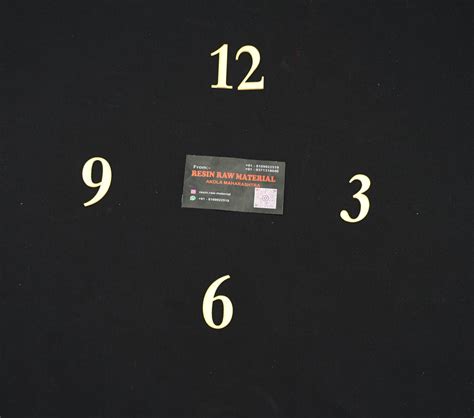 1' Numeric Half Set Number (Golden) – Resin Raw Material