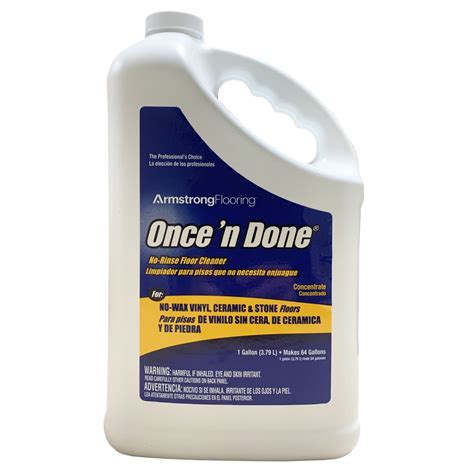Armstrong Once'n Done Floor Cleaner Concentrate, Vinyl, Ceramic, Stone ...