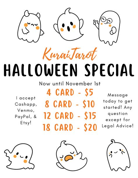 Scary Great Specials until November 1st! Same day response readings ...