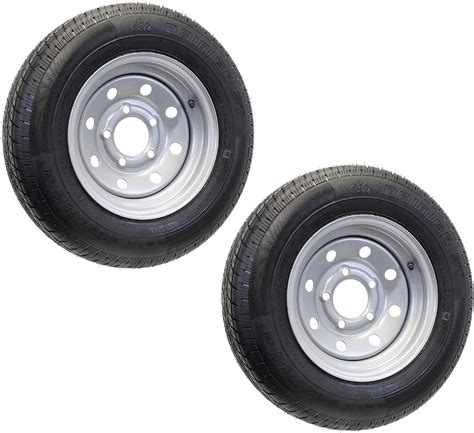 ECustomRim 2-Pack Radial Load Trailer Tire Rim, 5 Lug Silver India | Ubuy