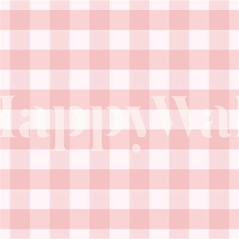 Pink Gingham Wallpaper - Classic and Cute | Happywall