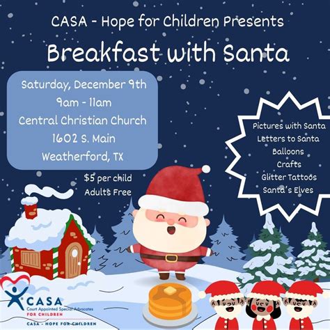 Breakfast with Santa , Central Christian Church, Weatherford, 9 ...