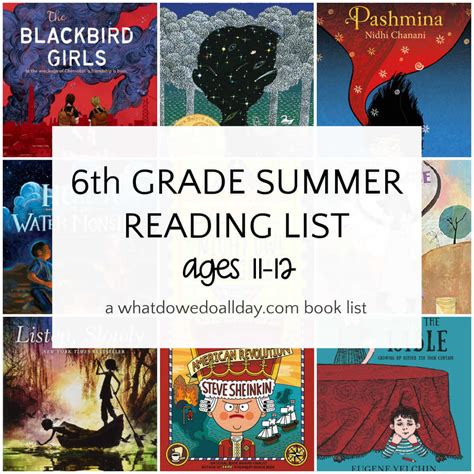 6th Grade Summer Reading - Recommended Books