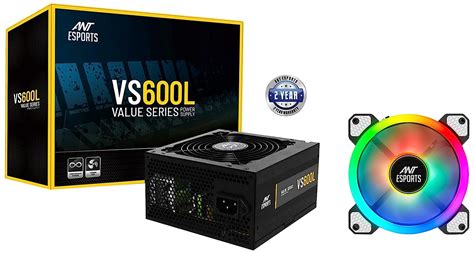 Amazon.in: Buy Ant Esports VS600L 600 Watt Power Supply & Superflow 120 ...