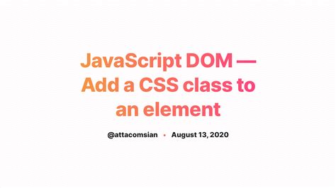 JavaScript Add Class 的图像结果