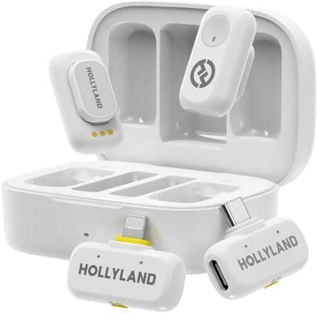 Hollyland Lark A1 Wireless Mini Microphone for iPhone & Android, 48kHz ...