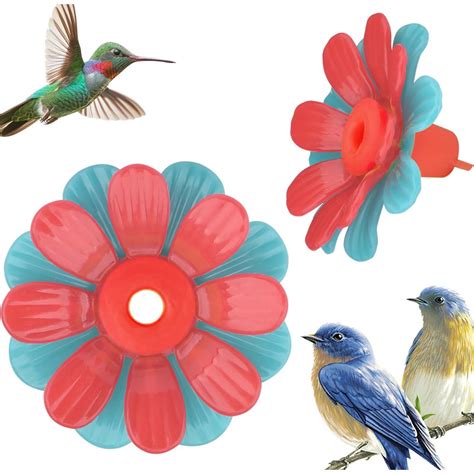 30 Pack Hummingbird Feeder Replacement Flowers - Durable Plastic ...