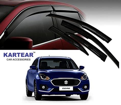 KARTEAR Car Rain Wind Door Visor Side Window Deflector Compatible with ...