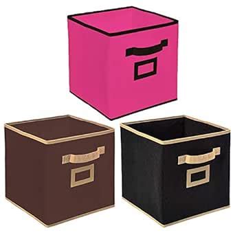 Kuber Industries Non Woven 3 Pieces Large Foldable Storage Organiser ...