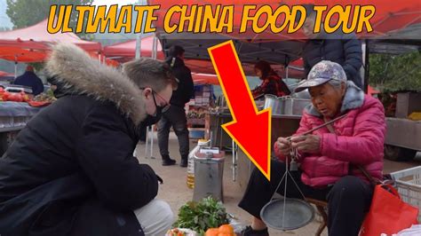 老外第一次体验中国的赶大集，从吃到用，收获满满 - YouTube