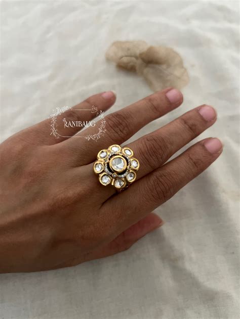 Mohini Gold Plated Kundan Studded Ring Jewelry For Women – Ranibaug