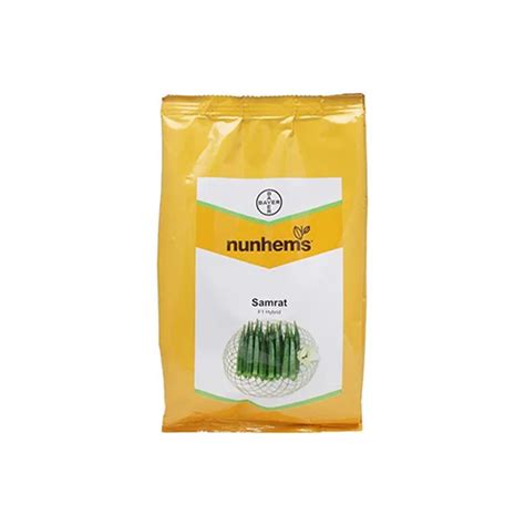 Nunhems Samrat Bhindi (Okra) Seeds - Pack of 3500 Seeds – Agriplex