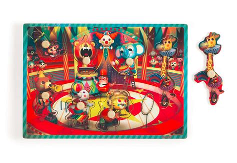 Buy Janod Circus Wood Puzzle 7 pcs. Online at Low Prices in India ...