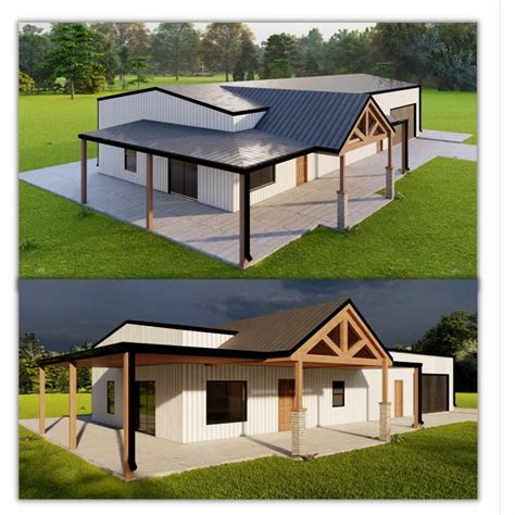 Open concept 30 foot wide beatrice barndominium with shop 900 sqft ...