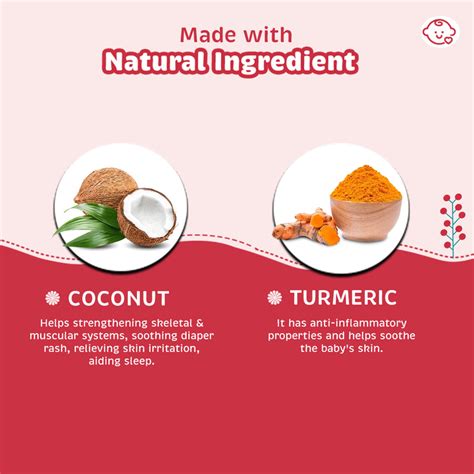 Khadi Natural Baby Massage Oil with Coconut and Turmeric for Nourishin