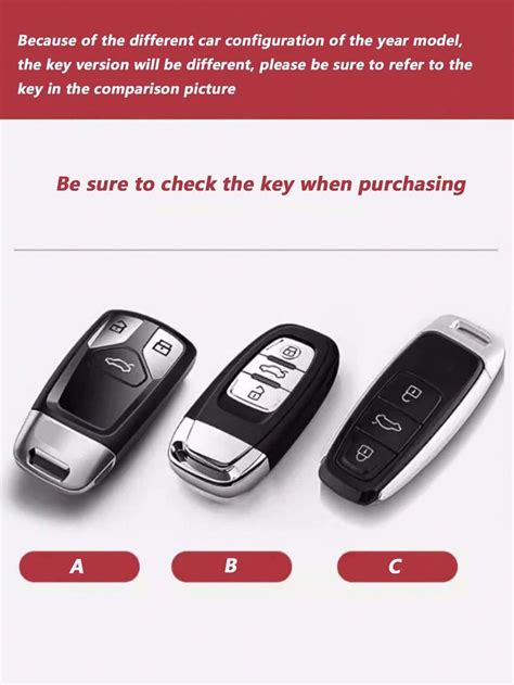 Handmade Genuine Leather Car Key Case Suitable For Audi Series, Crafted ...