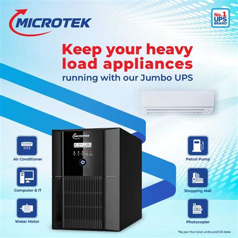 Microtek 2000 VA UPS JMSW2500+/24V with 24 Months Warranty Pure Sine ...