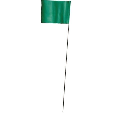 Blackburn Flag Marking Flag, Vinyl, 21 in L., 100 PK 451W STD GRN | Zoro
