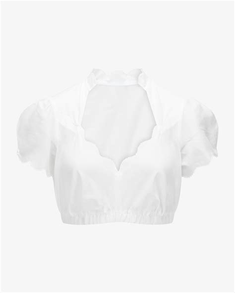 Edelweiß Dirndl blouse semi-transparent | LODENFREY
