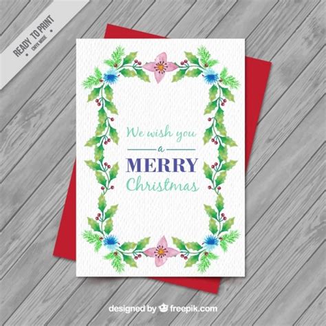 Weihnachtskarte Mit Farbe Mockup-Vektoren – Lade kostenlose ...