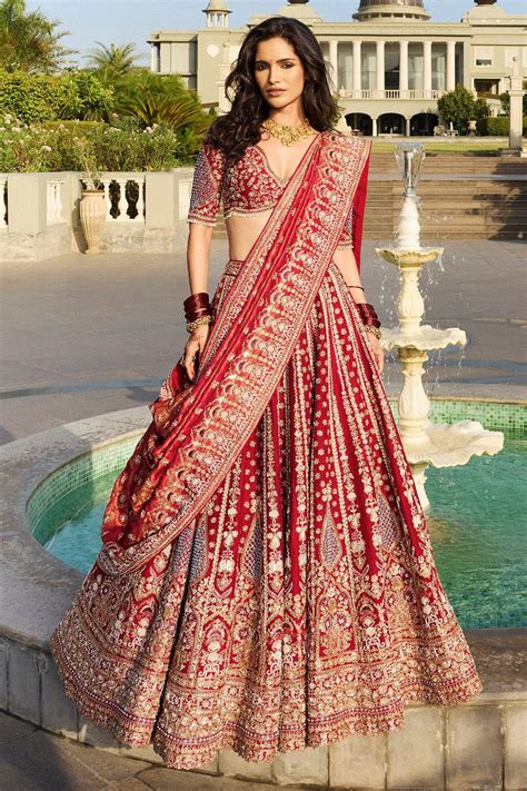 Gorgeous Maroon Bridal Lehenga Designs with Prices and Styling Tips