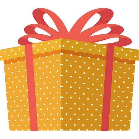 orange dotted gift 24098014 PNG