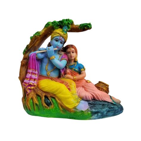 Radiant Love: RadhaKrishna Under Tree Statue | Arte House