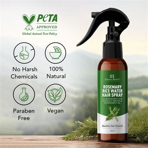 Rosemary Rice Water Hair Spray - 200ml – Botanic Hearth