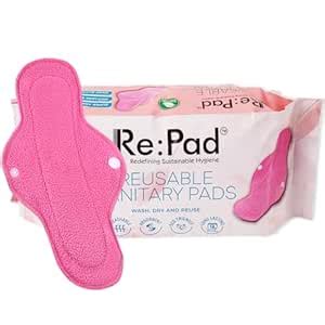 Repad Reusable Cloth Sanitary for Women Pads Overnight Super-Absorbent ...