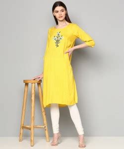 Aurelia Women Embroidered Straight Kurta - Buy Aurelia Women ...