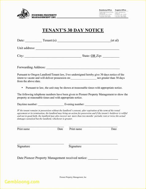 30 Day Eviction Notice Template Ohio - astra.edu.pl