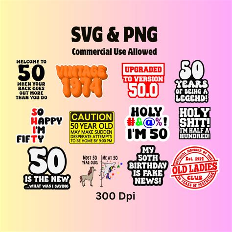 50th Birthday SVG, Sally O'malley, SNL Skit Sally O'malley, Happy 50th ...