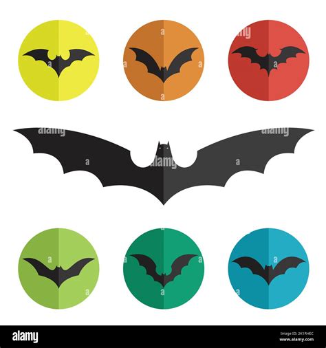 Vector group of bat on white background. Easy editable layered vector ...