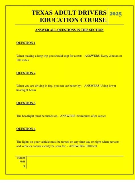 Texas Adult Driver Education