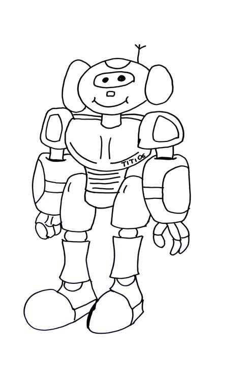 Robot Coloring Page Printable Robot Coloring Pages Printable Kids - AusmalbilderFurKinder.de
