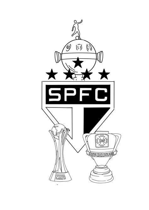 São Paulo Futebol Clube – desenho para imprimir colorir e pintar do ...
