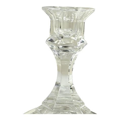 Lead Crystal Candle Holders Set of 2 Made in USA Elegant Design NOS NWT ...