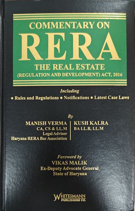 Buy COMMENTARY ON Real Estate Regulation and Development RERA | Edition ...