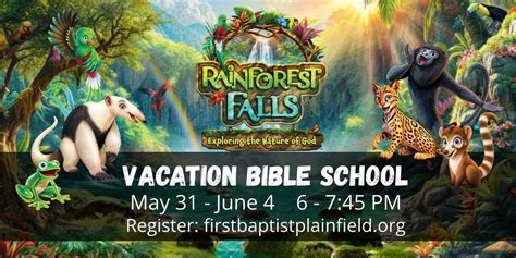 Rainforest Falls Vacation Bible School at FBCP, 1012 Stafford Rd ...
