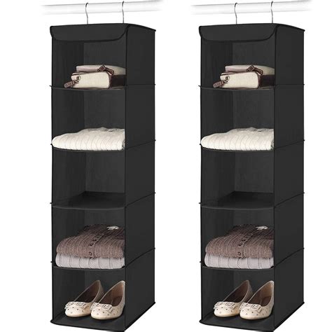 Double R Bags Hanging 5 Shelves Foldable Wardrobe/Closet Cloth ...