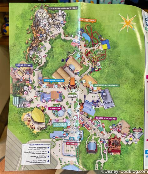 Disney Hollywood Studios Map PHOTOS: NEW Park Map Debuts In Disney's