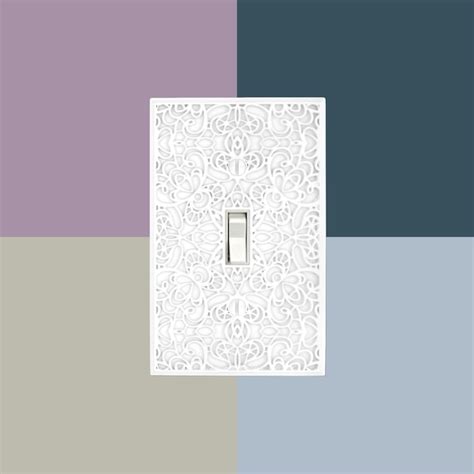 Amerelle 1-Gang Specialty Size White Metal Indoor Decorator Wall Plate ...