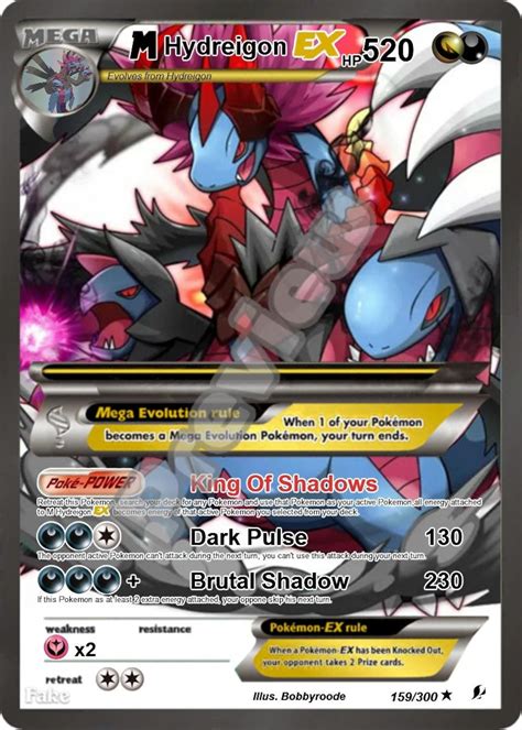 M Hydreigon Ex Gx Pokemon Card - Etsy