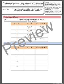 Image result for Solving Equations Using the Addition Principle