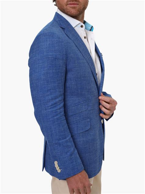 Men's Linen Blazer | Blue Linen Blazer for Men | Koy Clothing